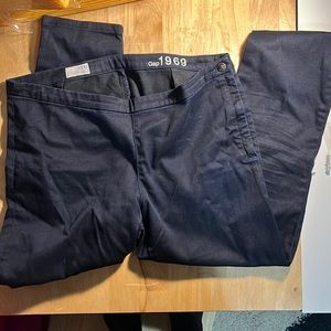 Side zip cropped slim jean